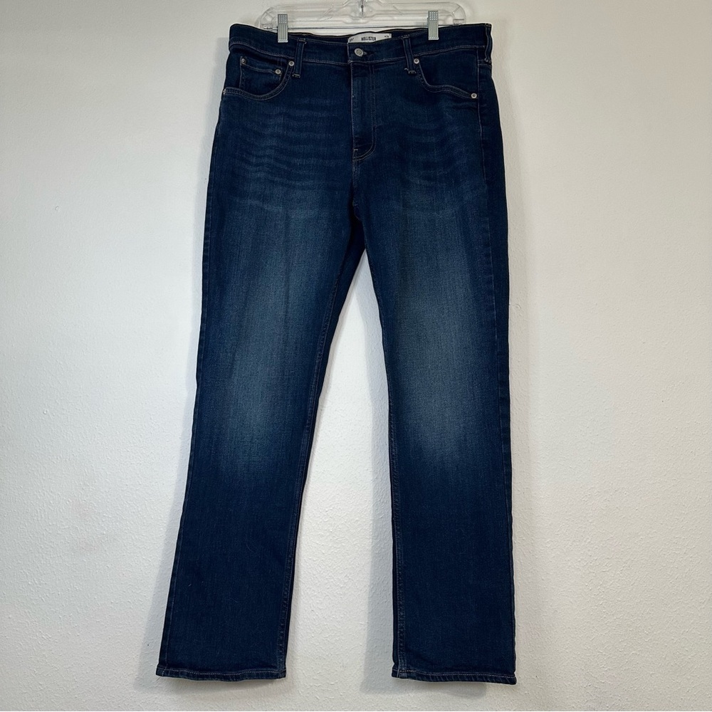 Hollister Men's Slim Straight Blue Jeans in Size 36X32